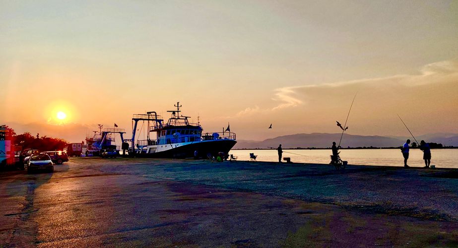 Zonsondergang Griekenland noord